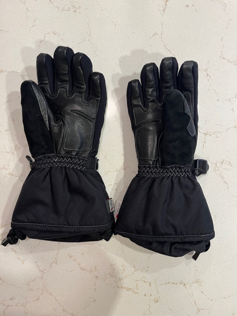 FXR Women's Fusion Glove Black and White Insulated with Adjustable Cuffs - Picture 2 of 5